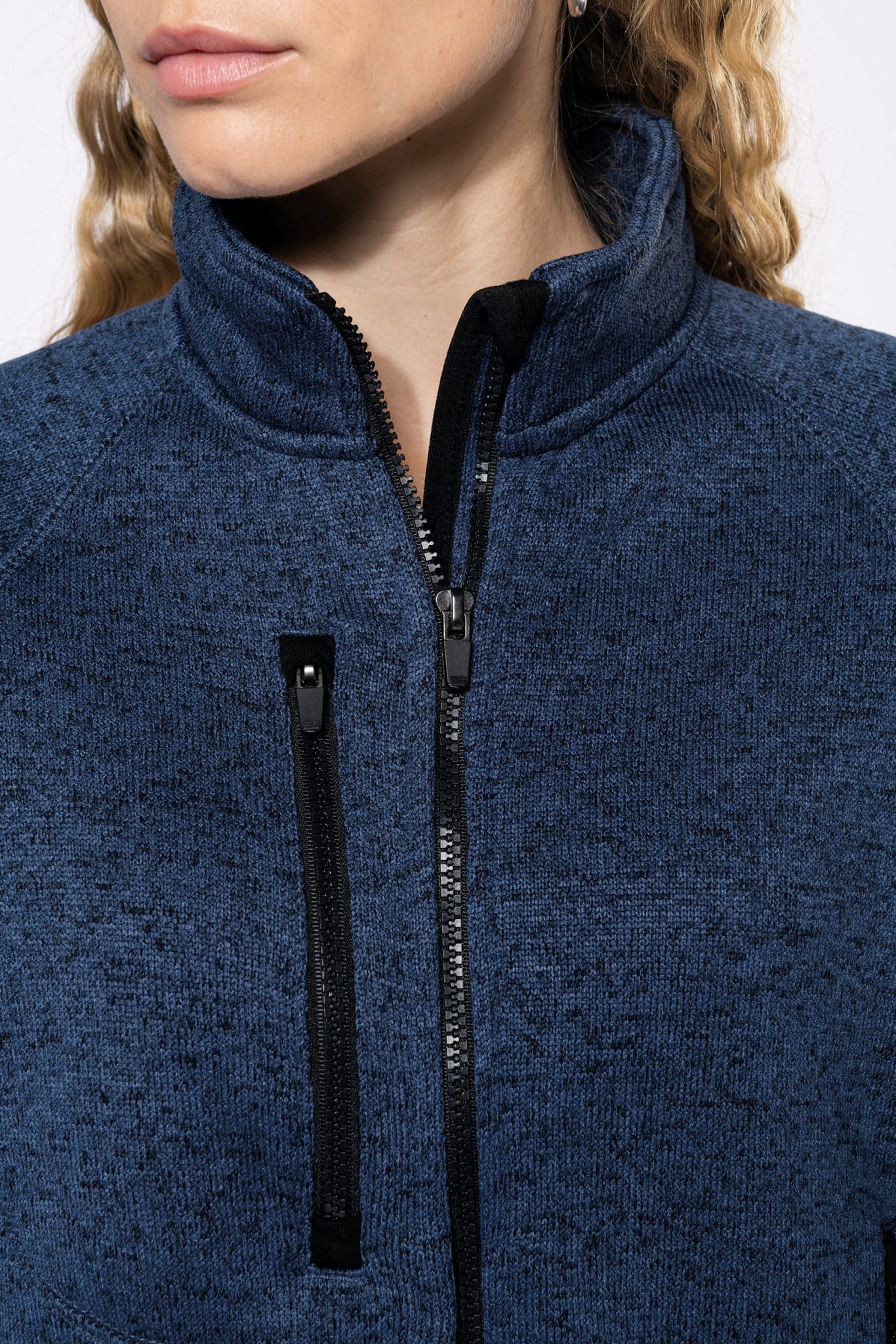 Miniature 8 pour Veste zippée chinée femme