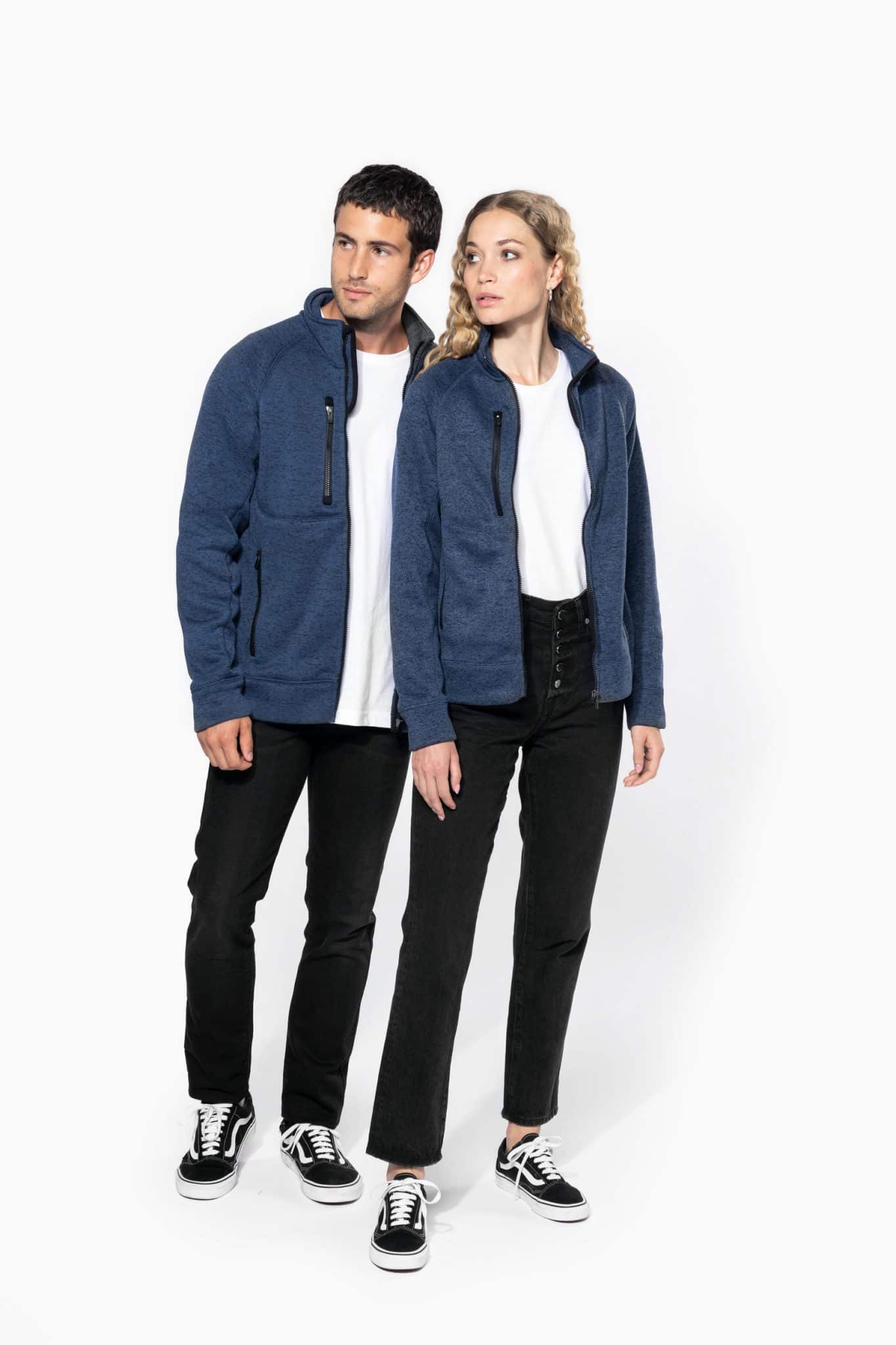 Miniature 6 pour Veste zippée chinée homme