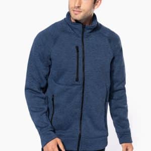 Visuel Veste zippée chinée homme