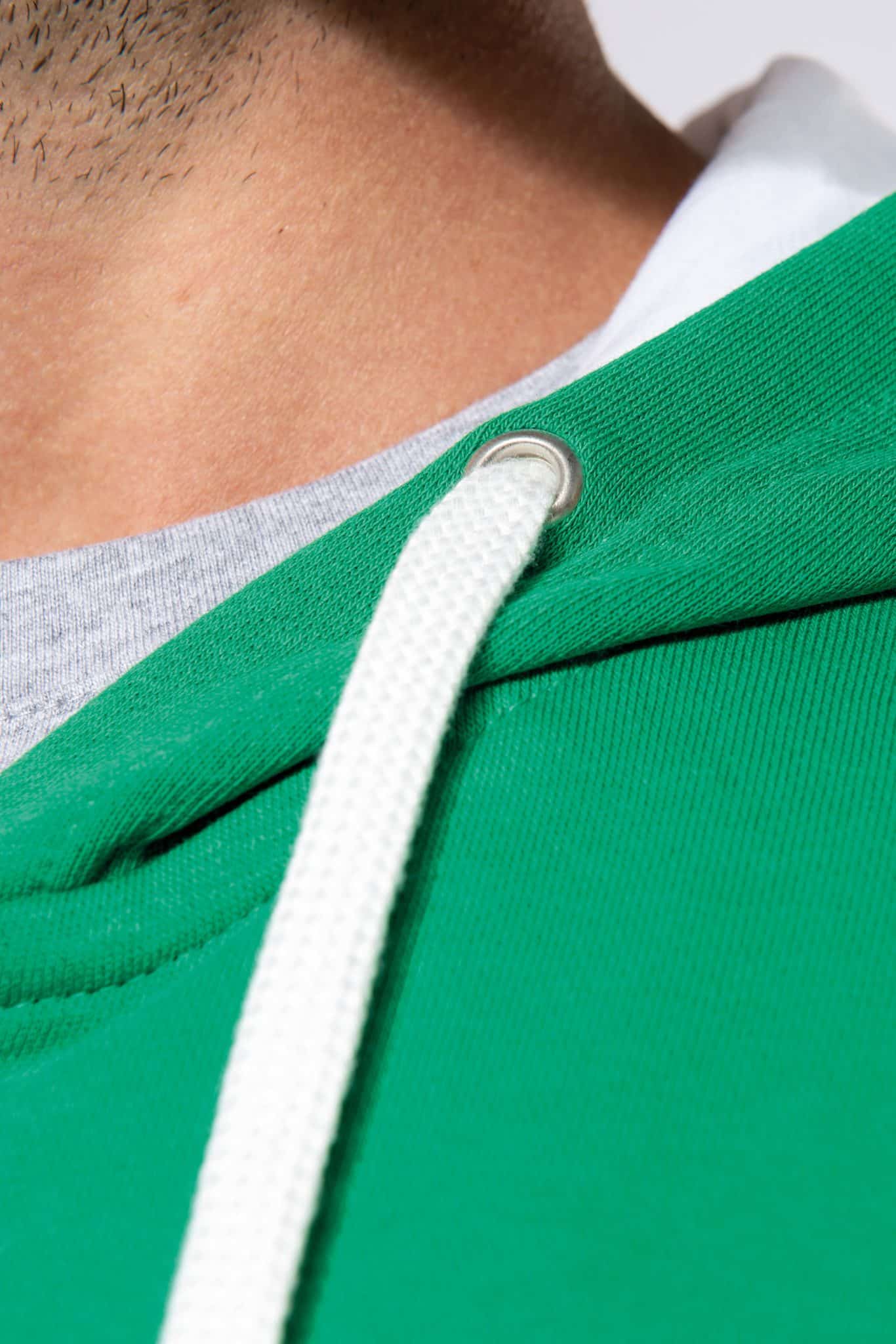 Miniature 7 pour Sweat-shirt zippé capuche contrastée