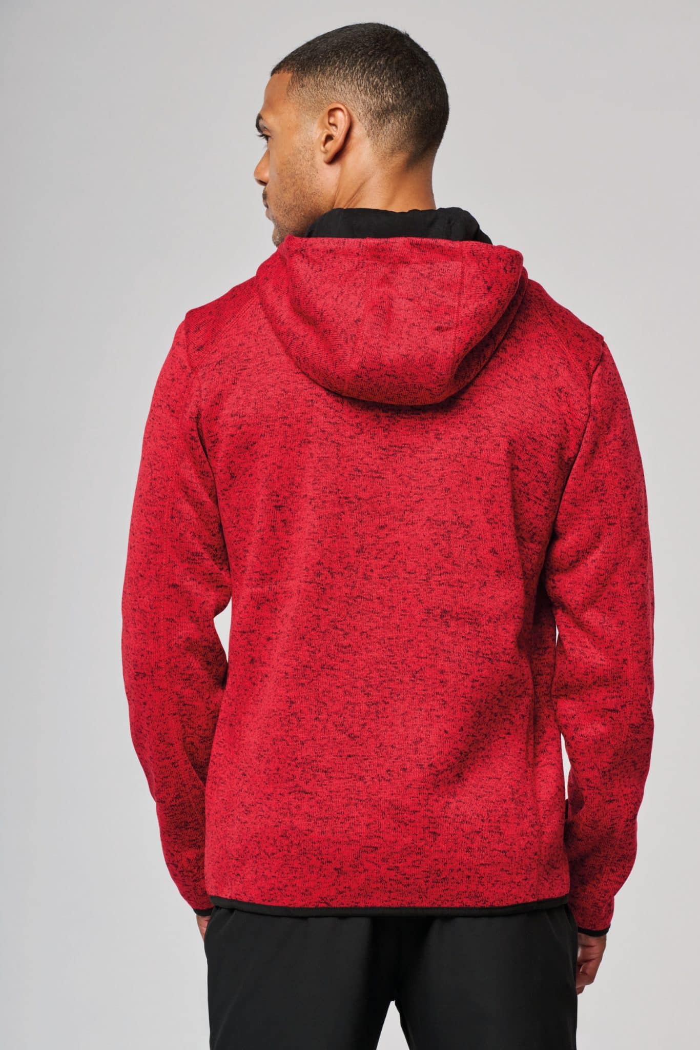 Miniature 2 pour Veste à capuche chinée homme
