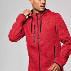 Visuel Veste à capuche chinée homme