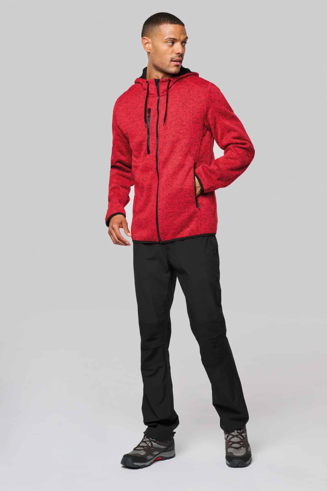 Miniature 3 pour Veste à capuche chinée homme