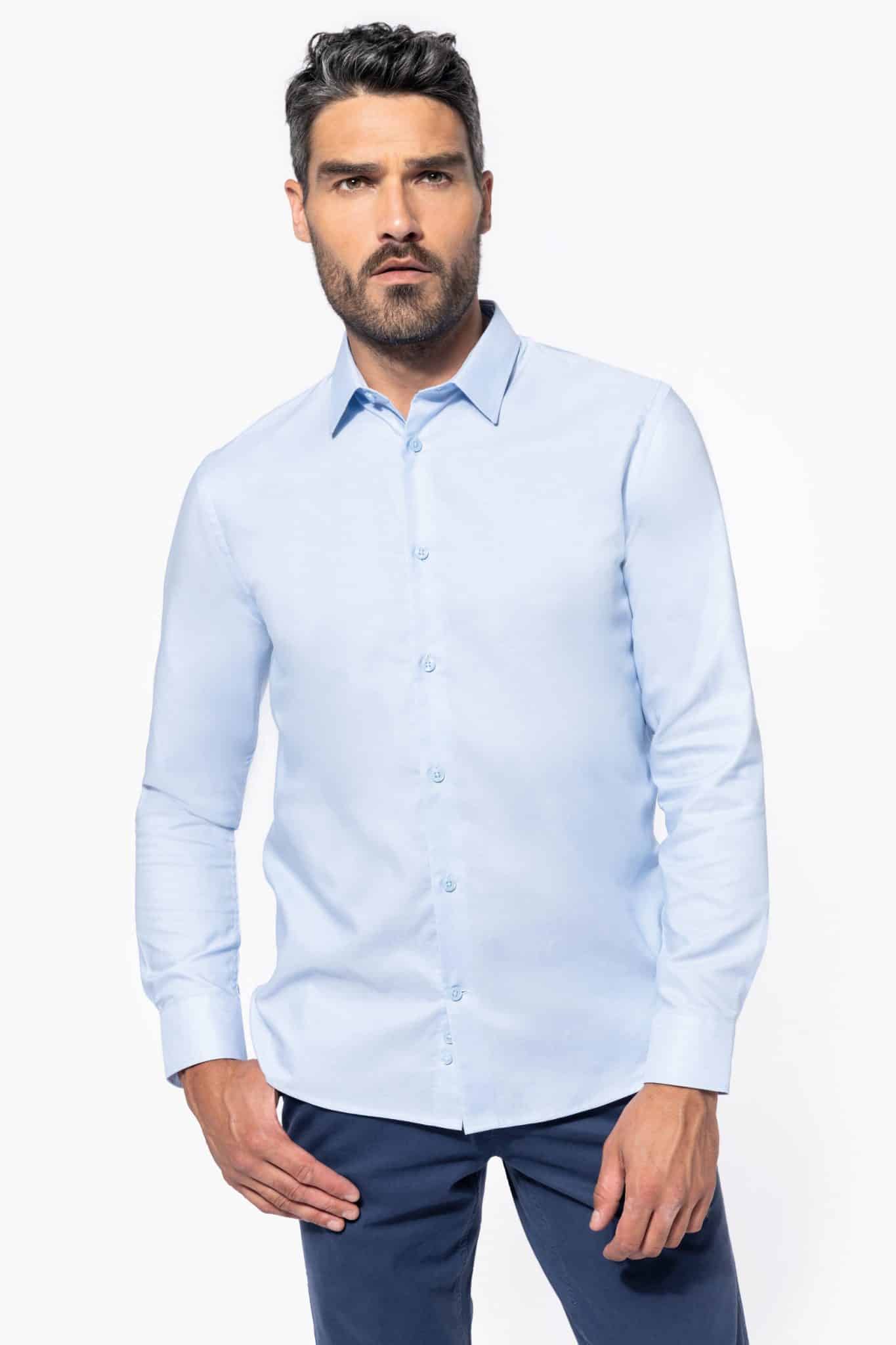 Miniature 4 pour Chemise oxford manches longues homme