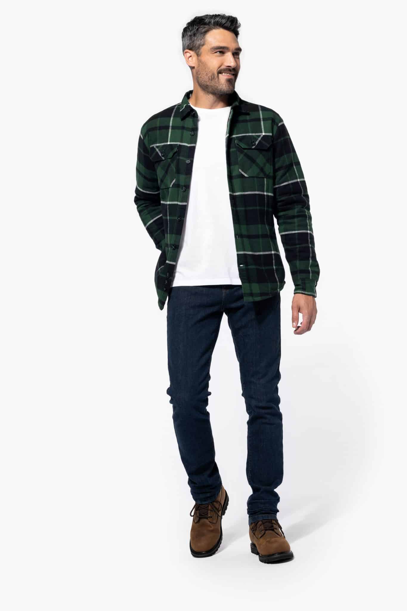 Miniature 3 pour Surchemise à carreaux doublée sherpa homme