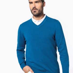 Visuel Pullover premium col V