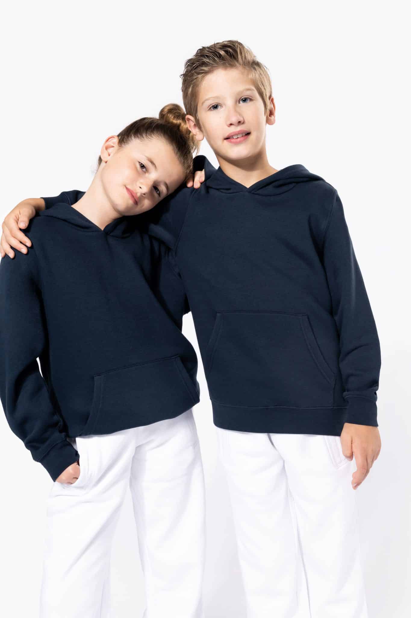 Miniature 6 pour Sweat-shirt à capuche contrastée à motifs enfant unisexe