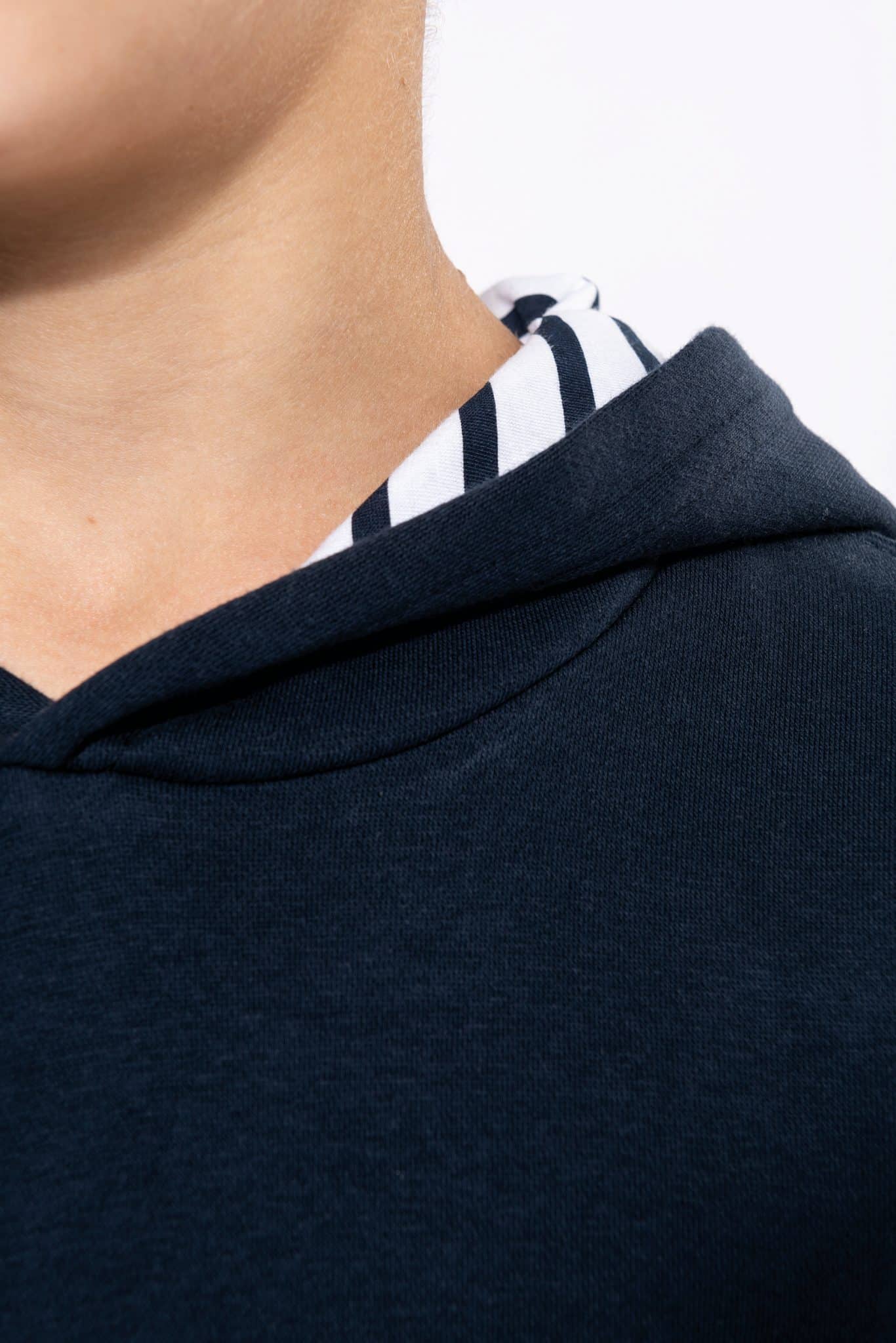 Miniature 7 pour Sweat-shirt à capuche contrastée à motifs enfant unisexe