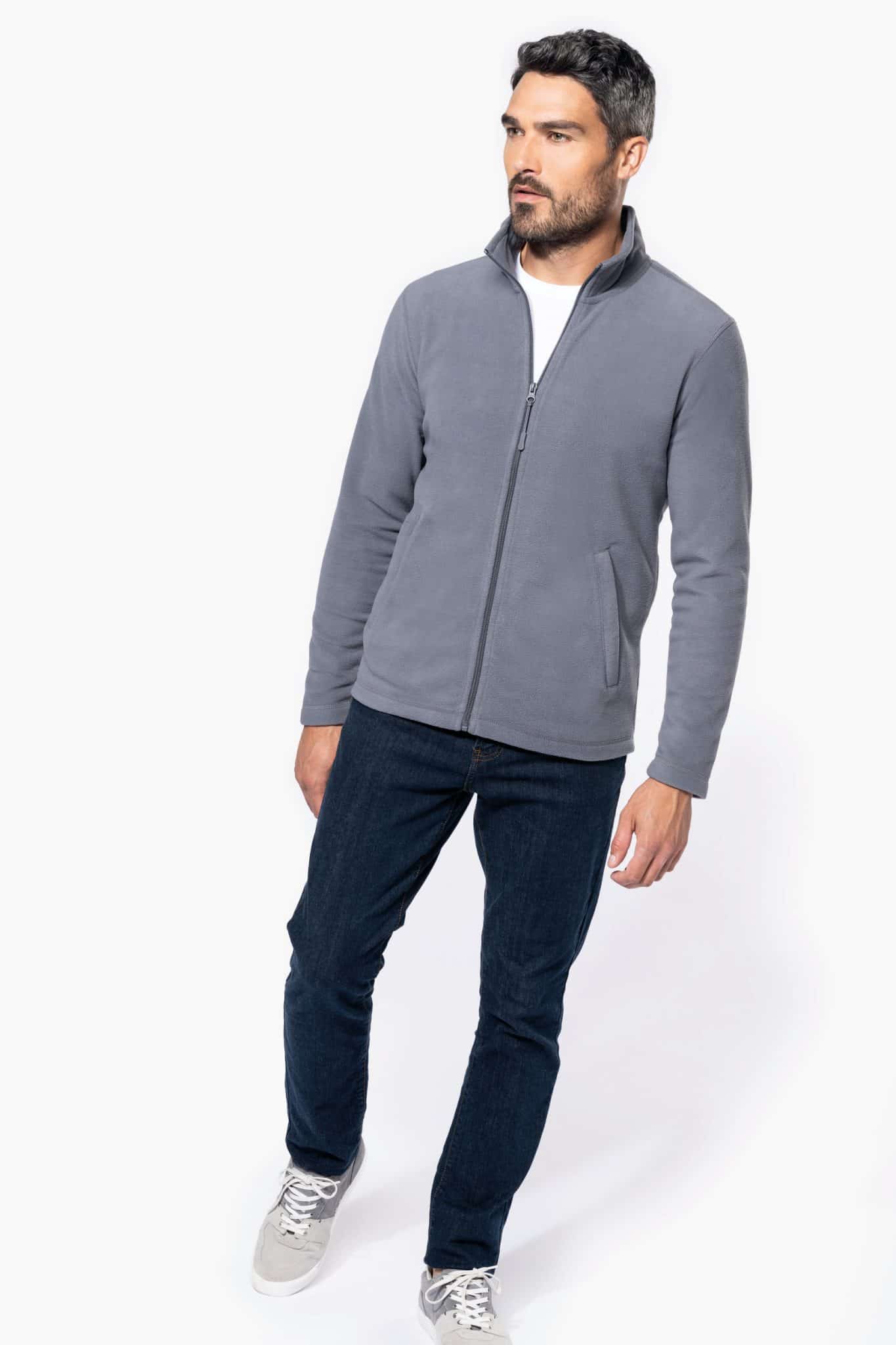 Miniature 4 pour Veste micropolaire zippée unisexe
