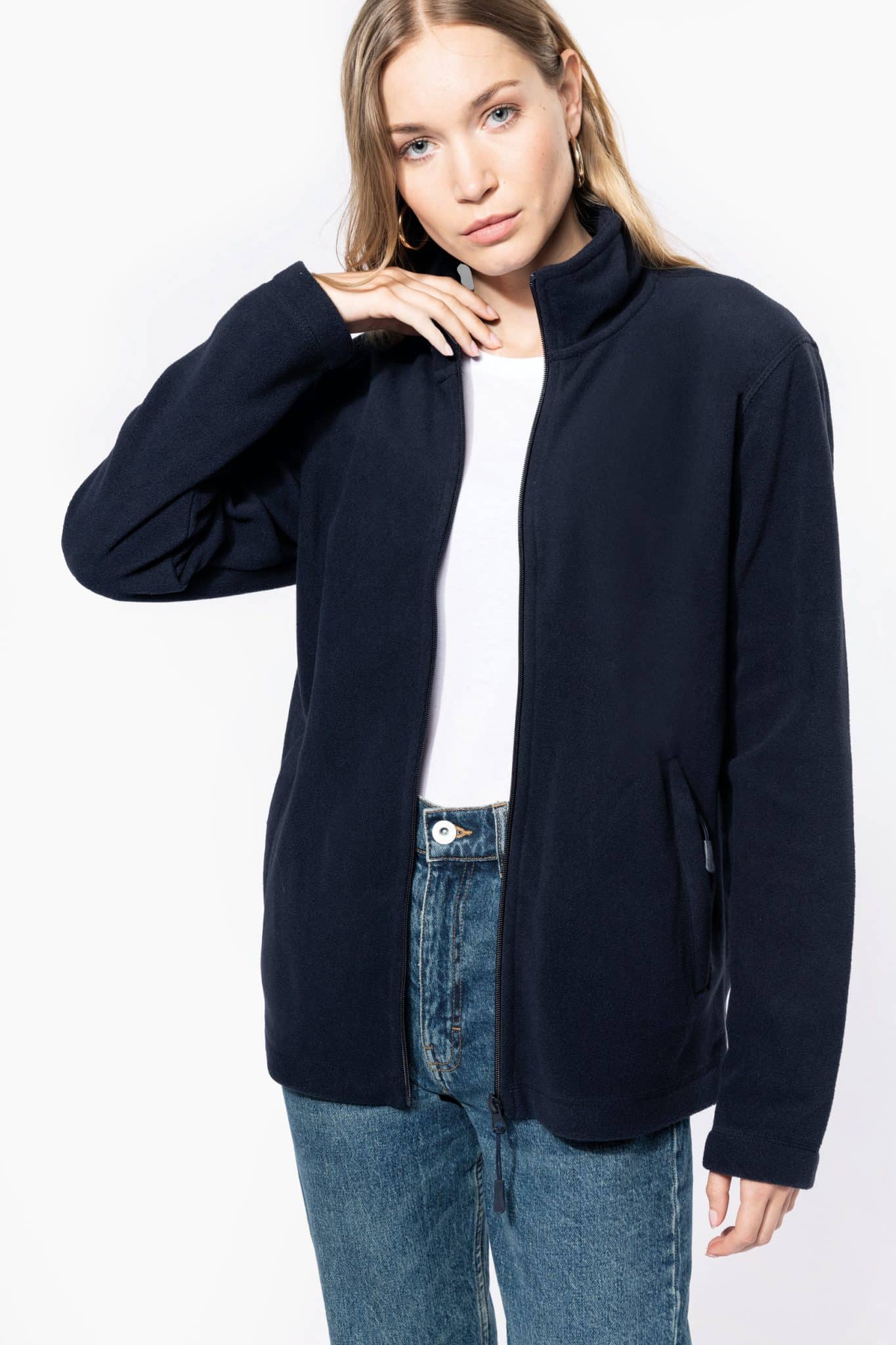 Miniature 5 pour Veste micropolaire zippée unisexe