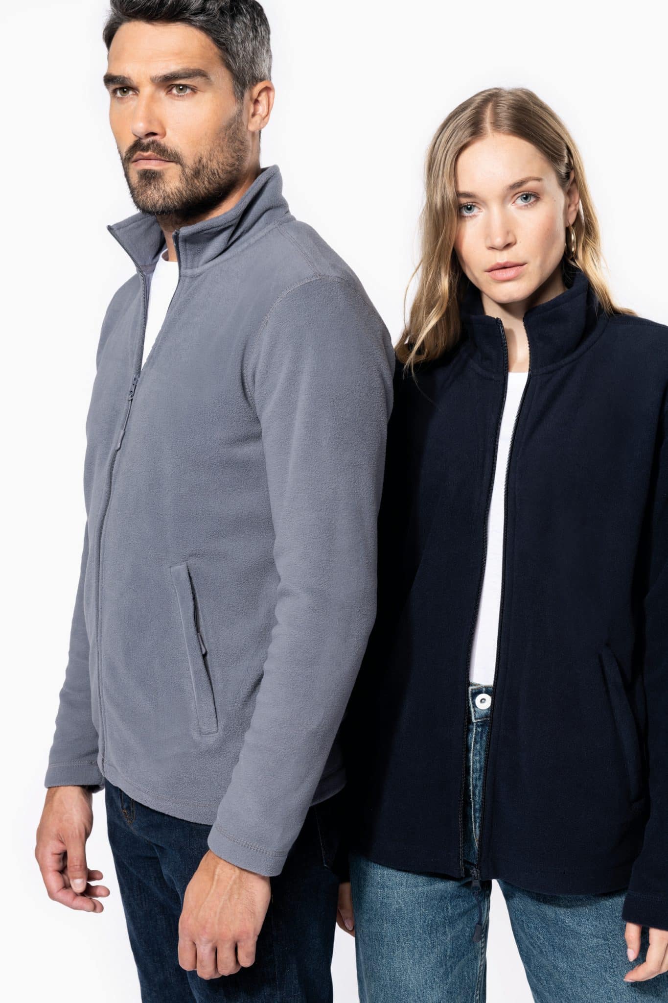 Miniature 1 pour Veste micropolaire zippée unisexe