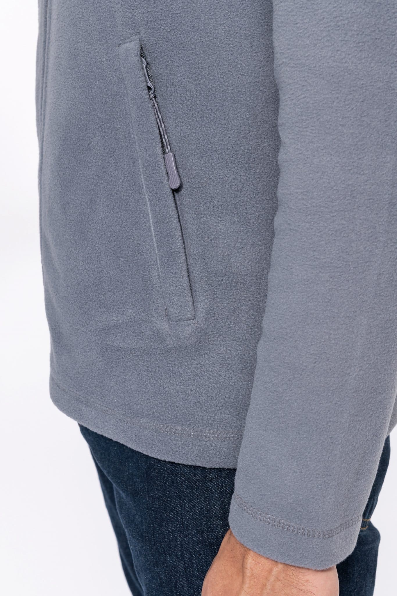 Miniature 10 pour Veste micropolaire zippée unisexe