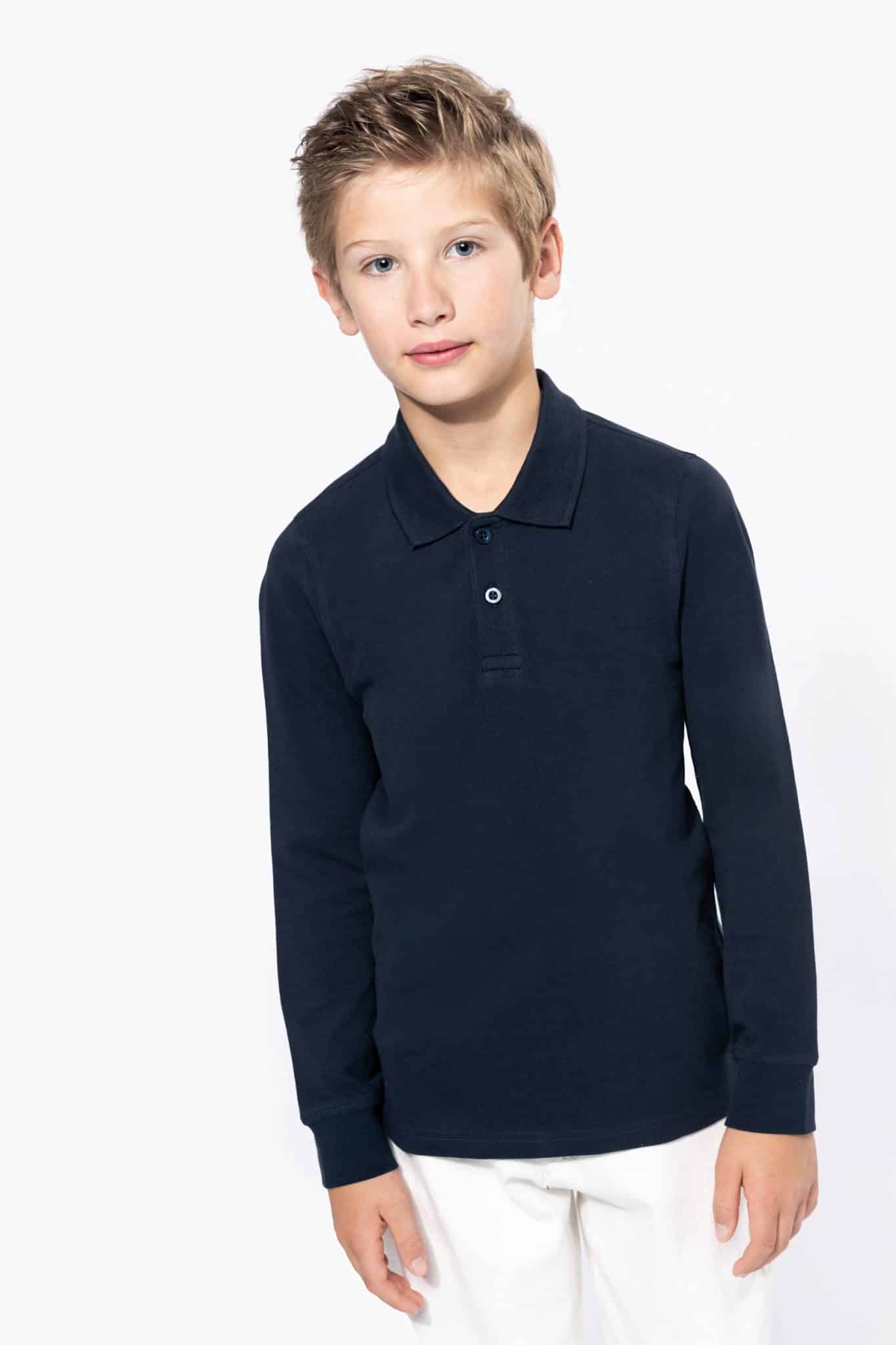 Miniature 2 pour Polo manches longues enfant