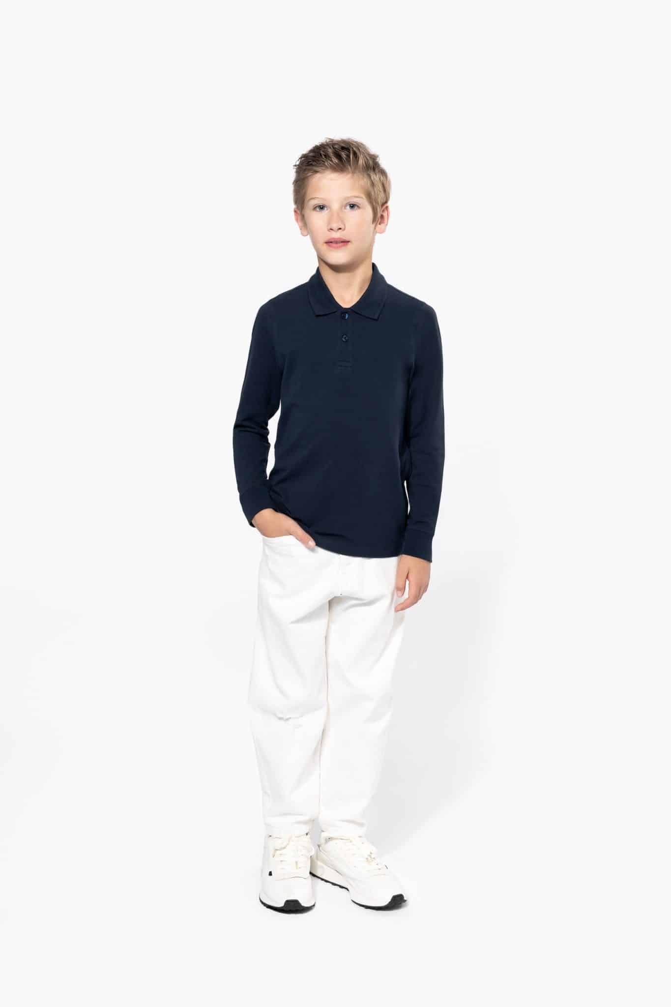 Miniature 4 pour Polo manches longues enfant