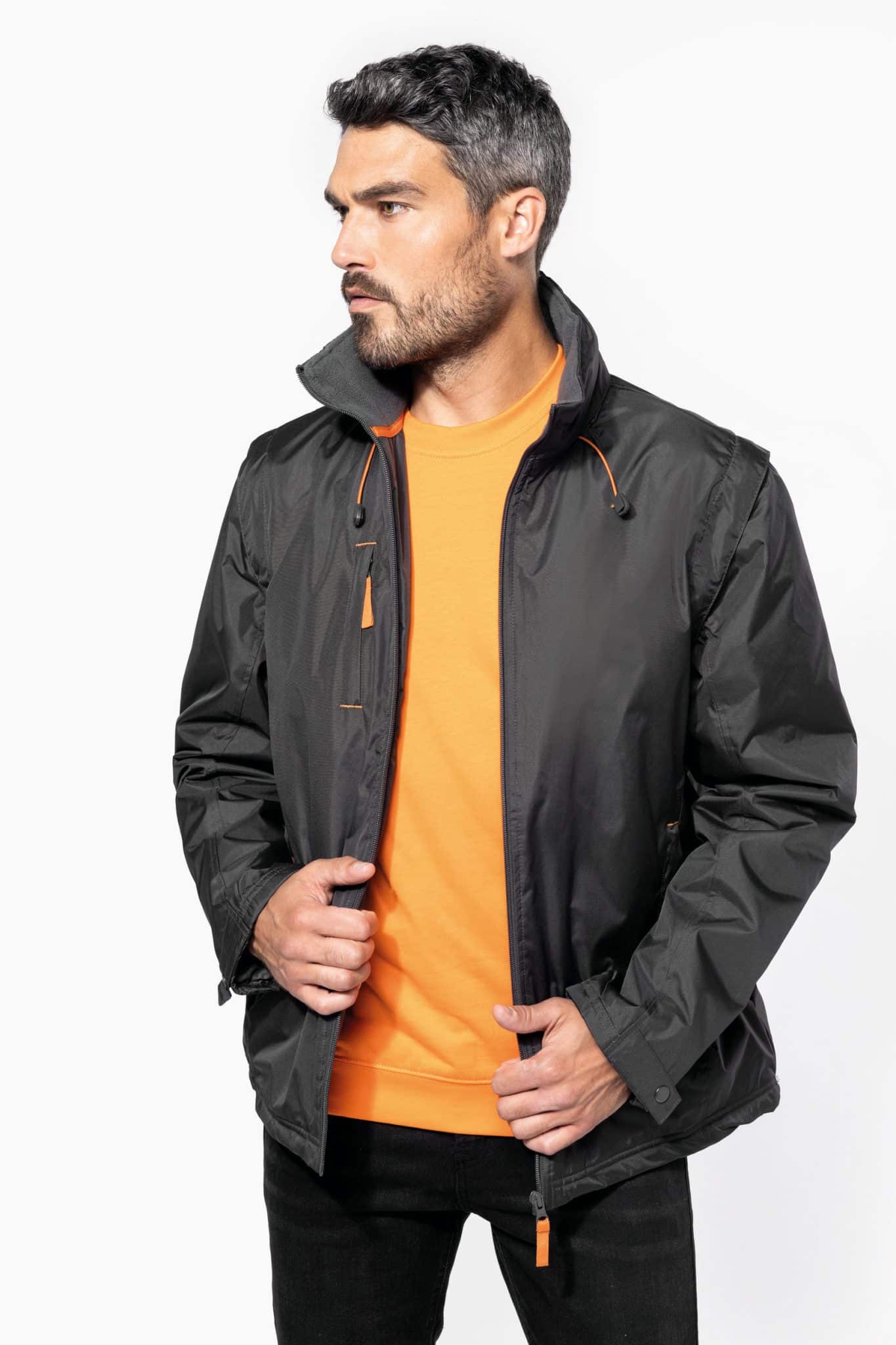 Miniature 3 pour Blouson à manches amovibles homme