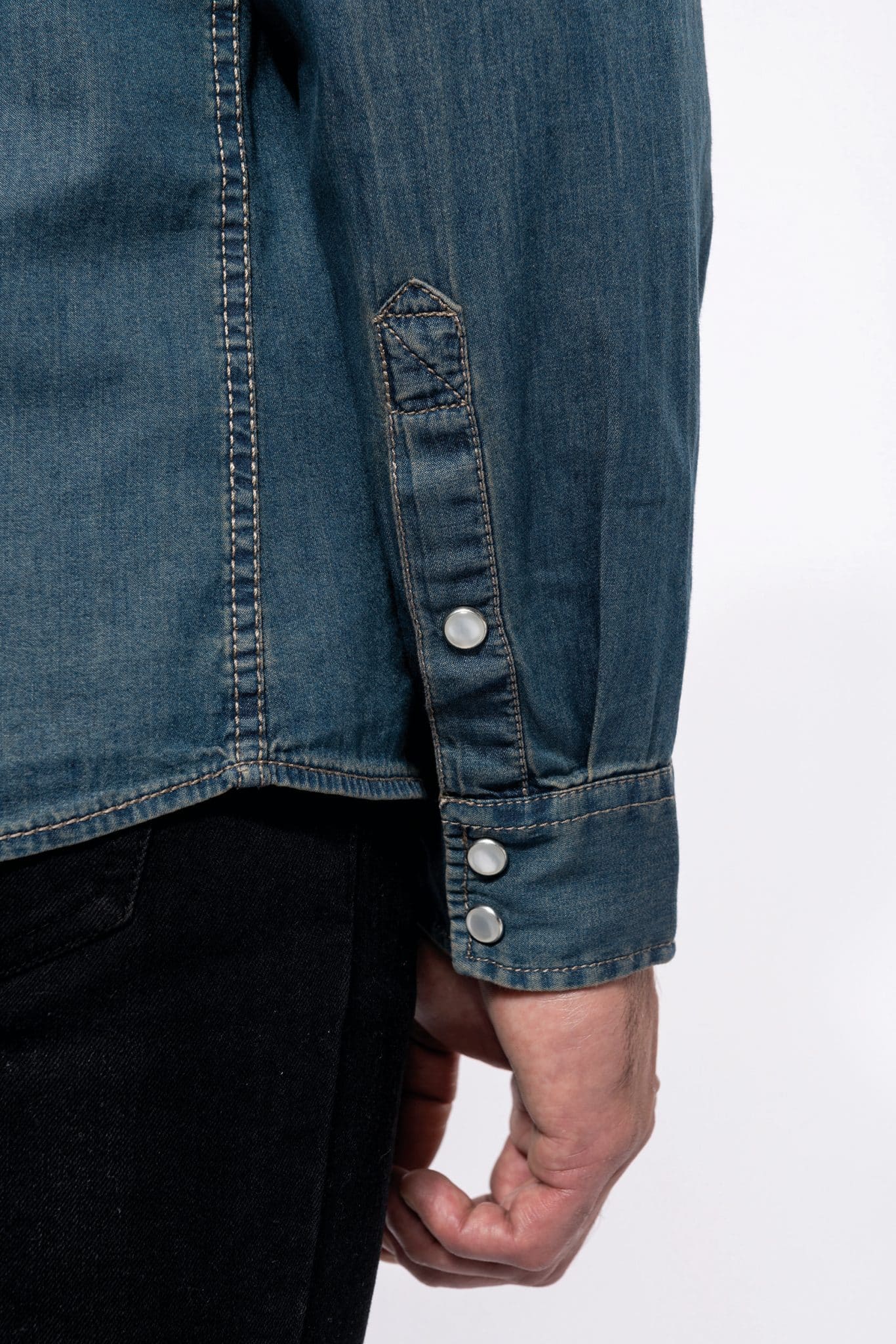 Miniature 9 pour Chemise denim manches longues
