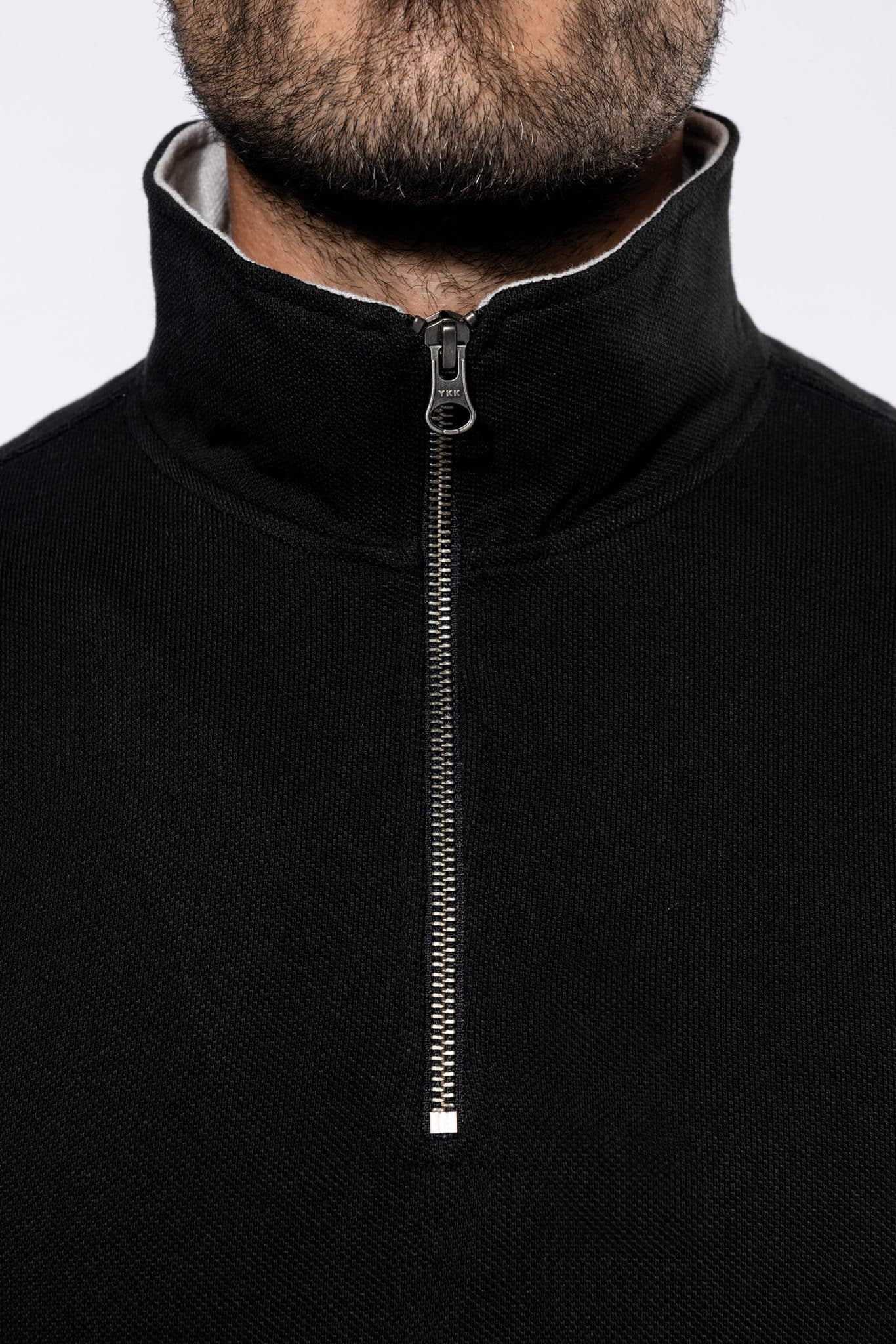 Miniature 5 pour Trucker > sweat-shirt piqué col zippé homme