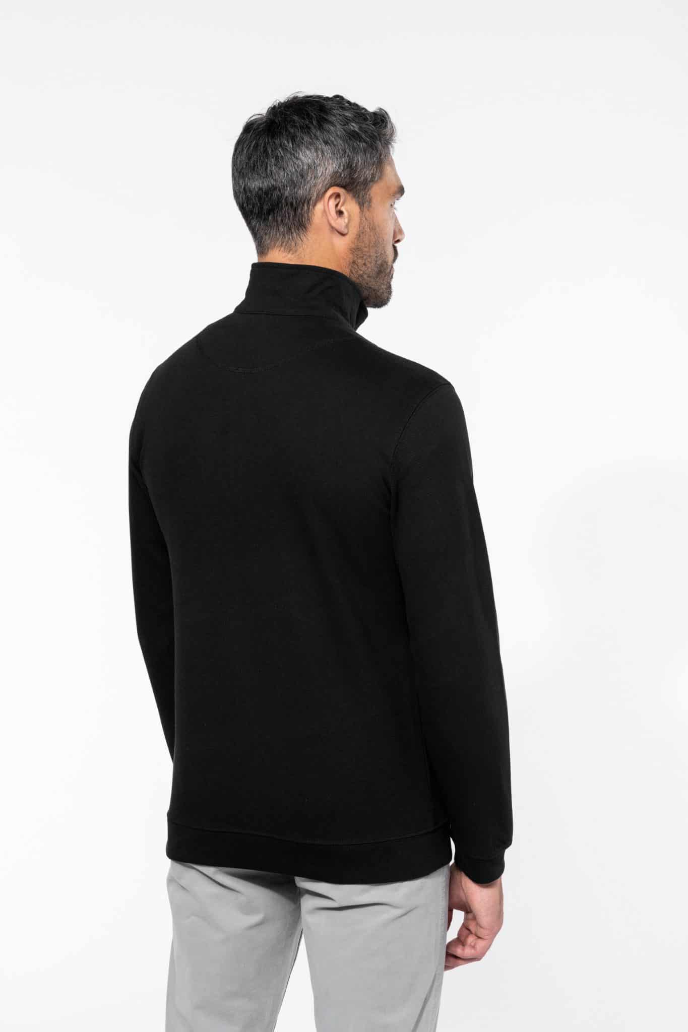Miniature 2 pour Trucker > sweat-shirt piqué col zippé homme