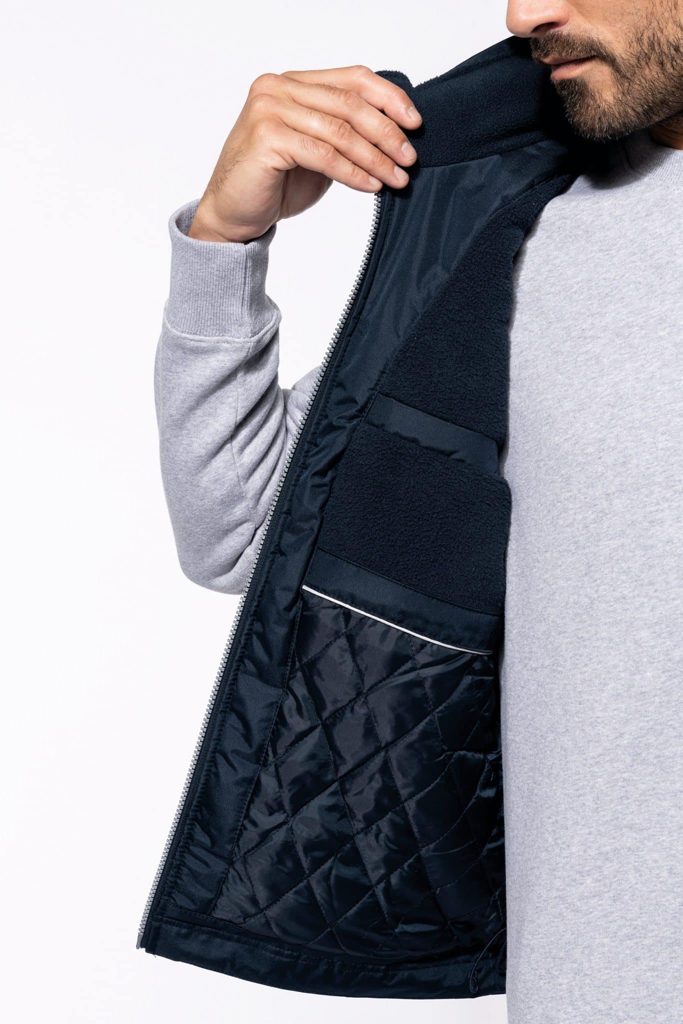Miniature 7 pour Bodywarmer doublé polaire homme