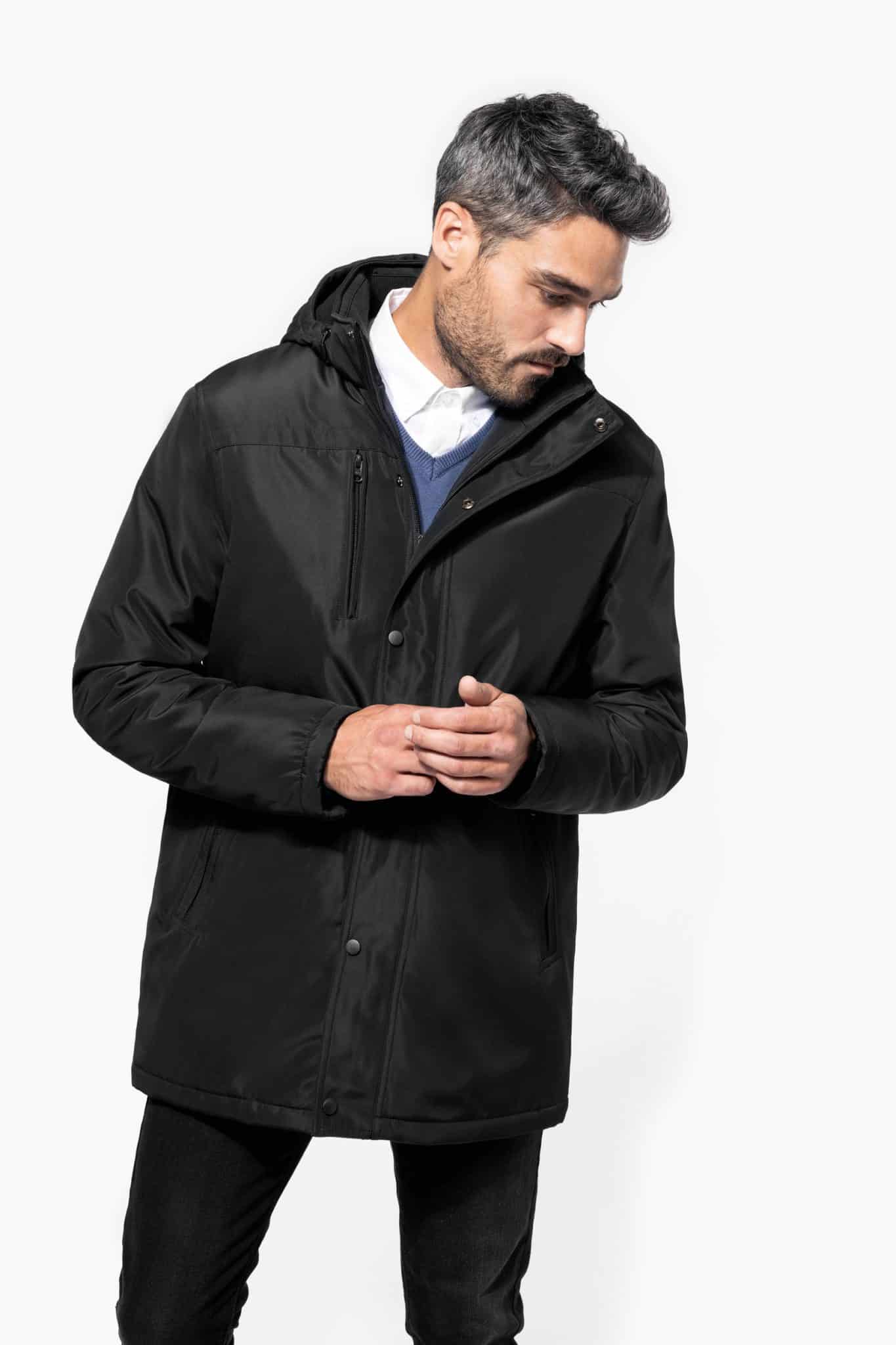 Miniature 1 pour Parka avec capuche amovible homme