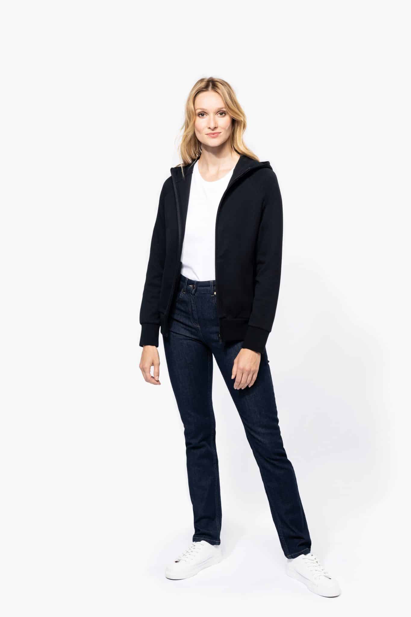 Miniature 2 pour Veste zippée à capuche femme