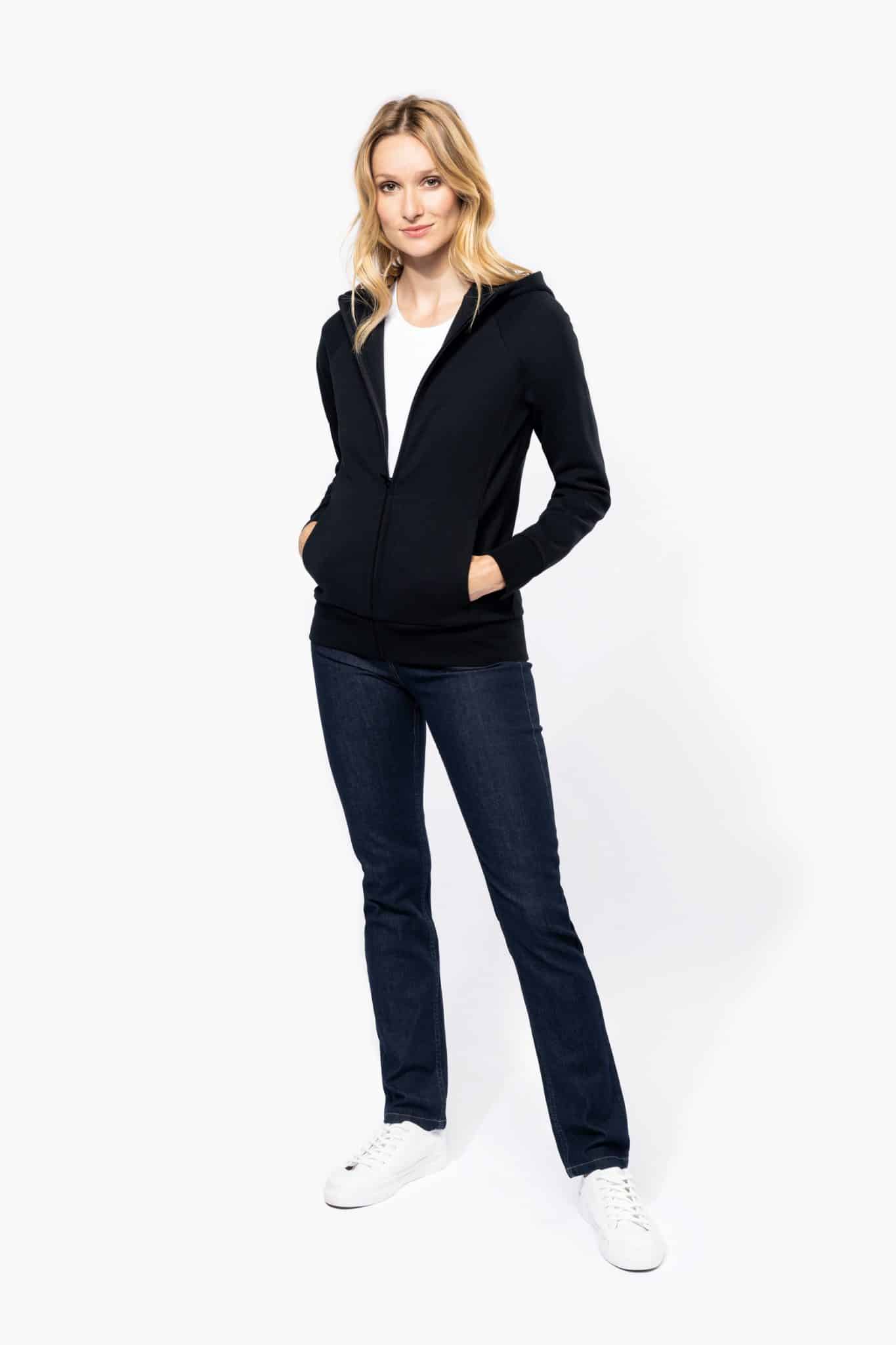 Miniature 1 pour Veste zippée à capuche femme