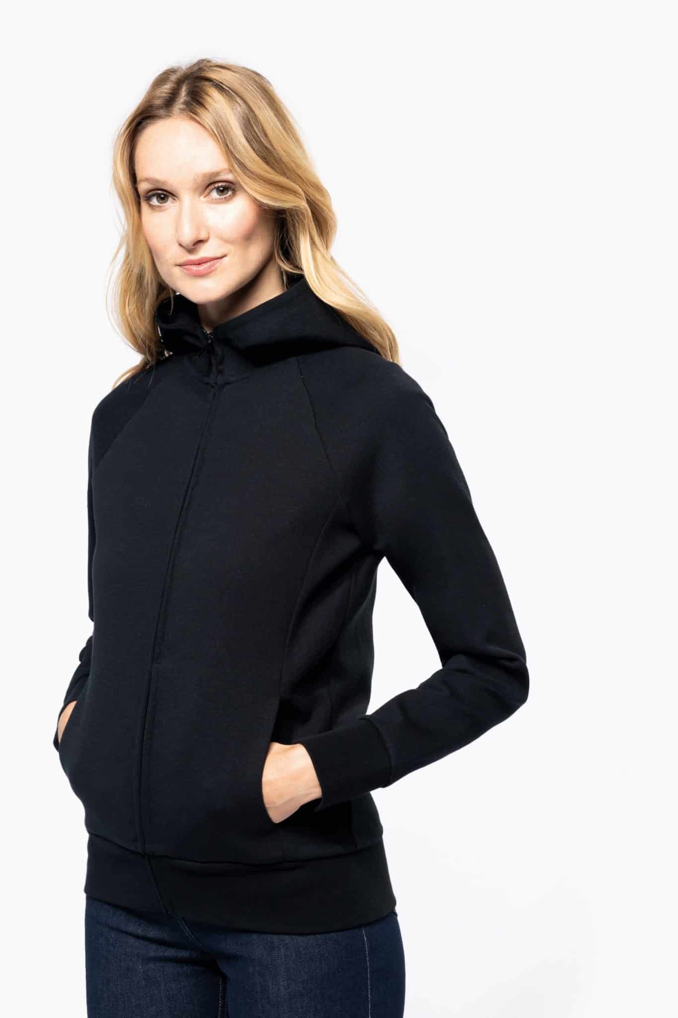 Miniature 3 pour Veste zippée à capuche femme