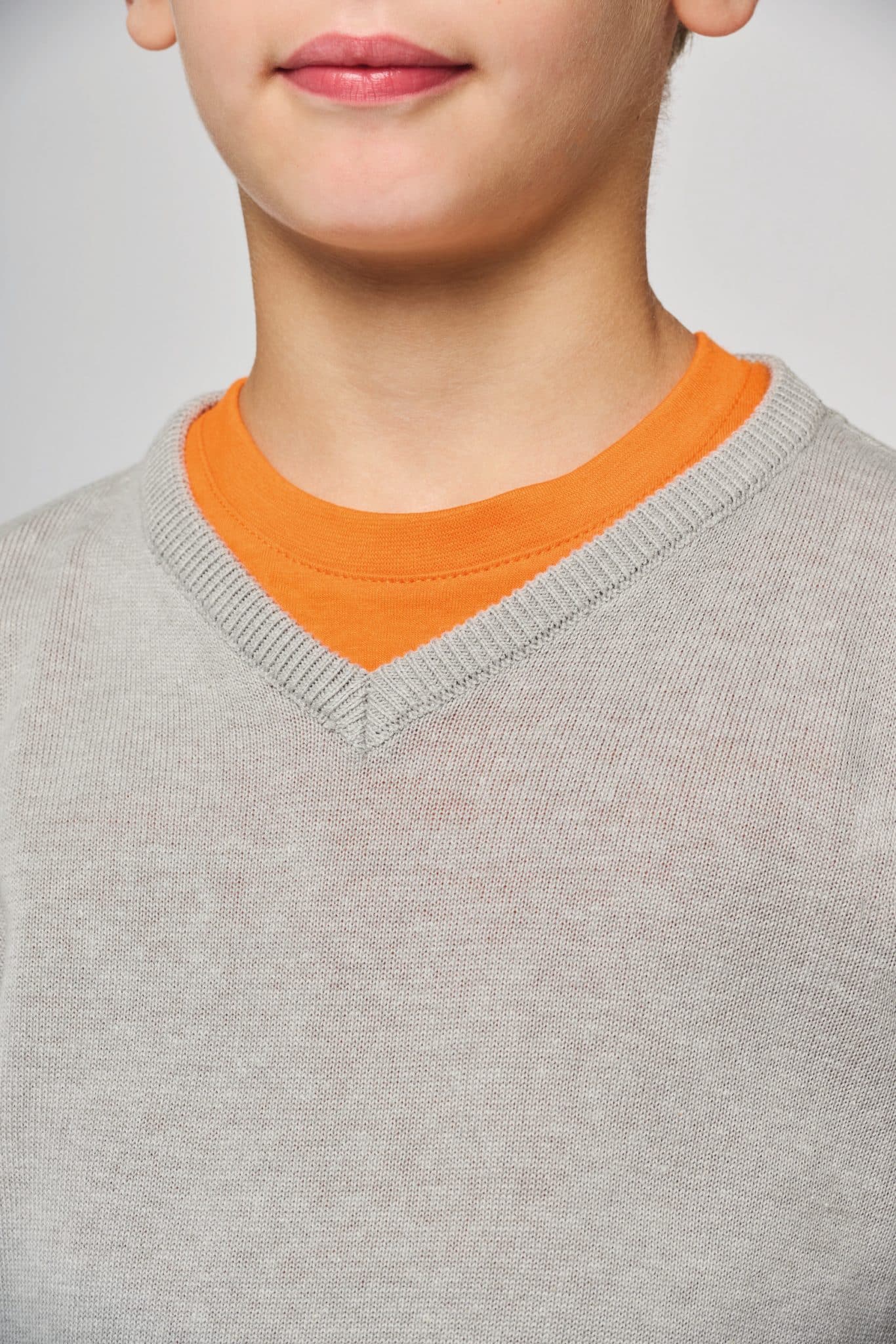 Miniature 4 pour Pull col V enfant