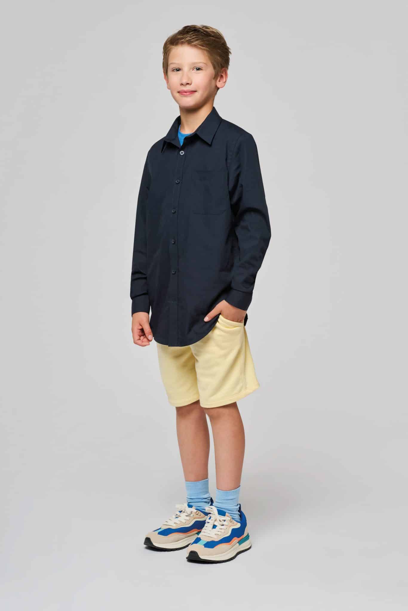 Miniature 3 pour Chemise popeline manches longues enfant