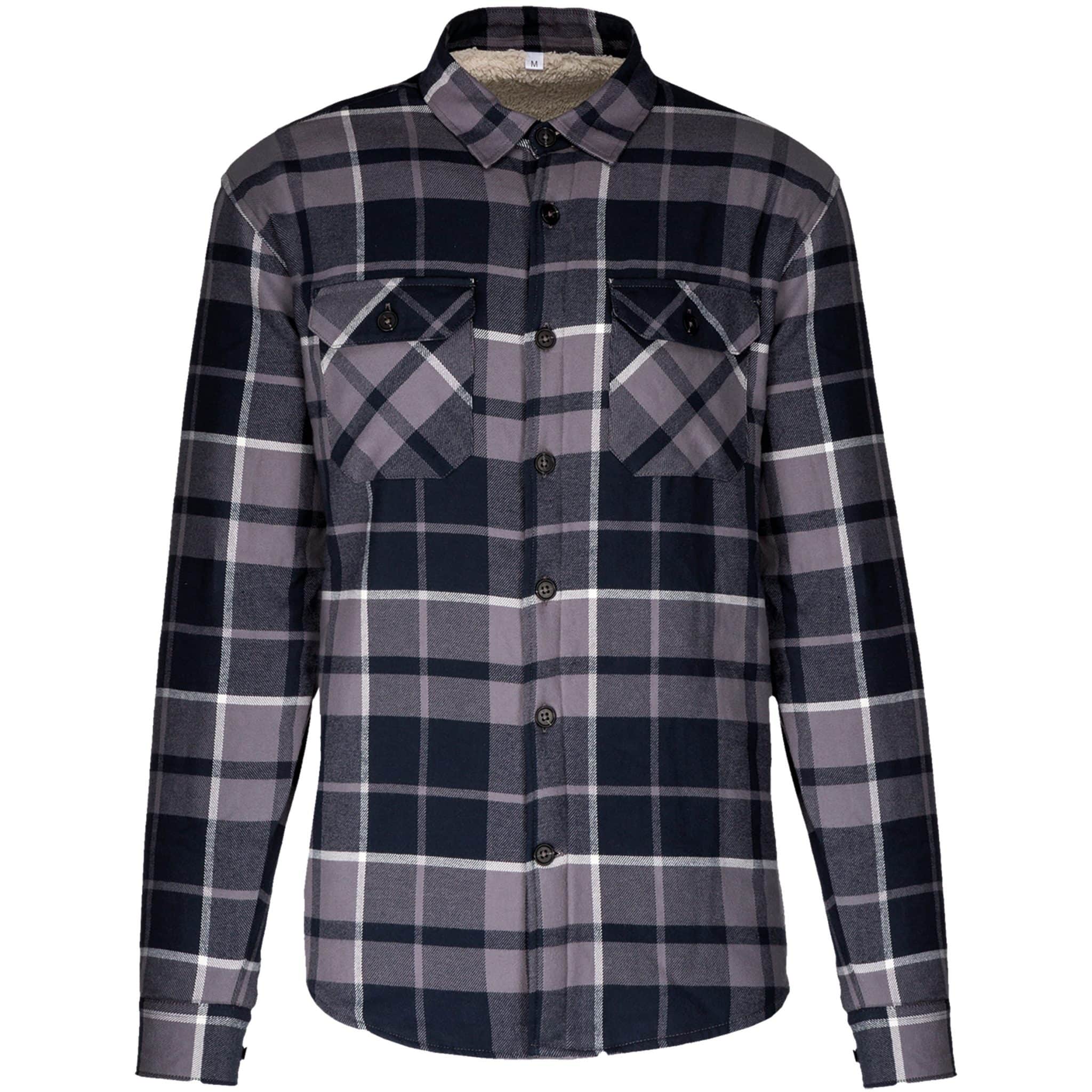 Miniature 19 pour Surchemise à carreaux doublée sherpa homme