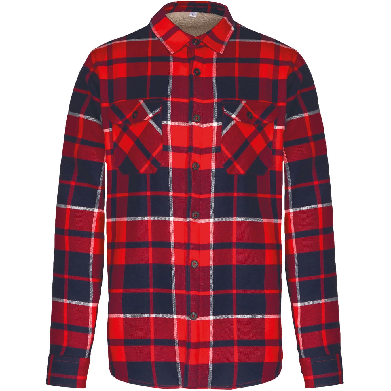 Miniature 18 pour Surchemise à carreaux doublée sherpa homme