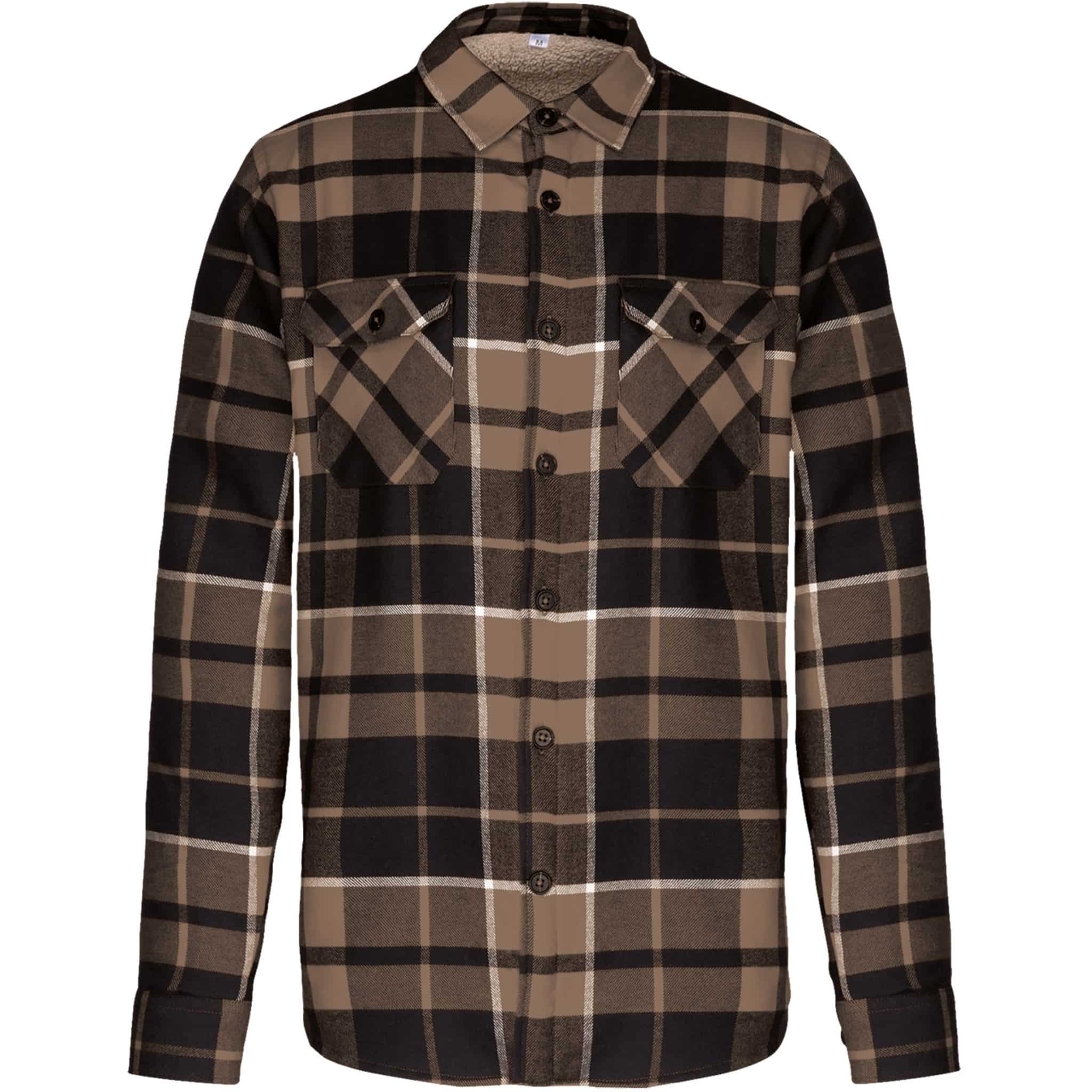 Miniature 16 pour Surchemise à carreaux doublée sherpa homme