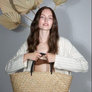 Visuel Panier shopping en paille