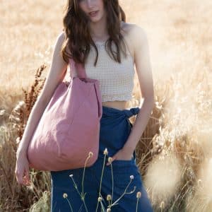 Visuel Sac de shopping en coton délavé