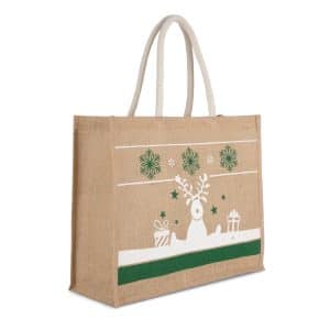 Visuel Sac shopping avec motifs de Noël