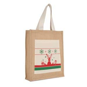 Visuel Sac shopping avec motifs de Noël