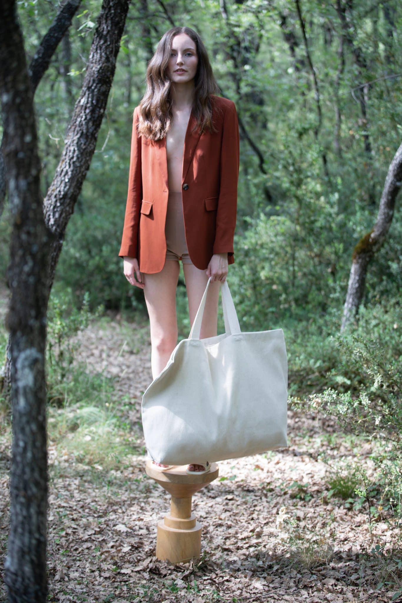 Miniature 2 pour Grand sac de shopping fourre-tout esprit rustique