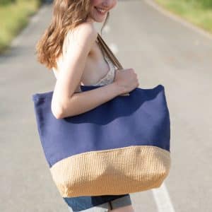 Visuel Sac de shopping fourre-tout esprit rustique