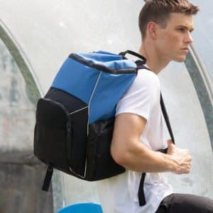Visuel Sac à dos de sport recyclé avec porte-objets
