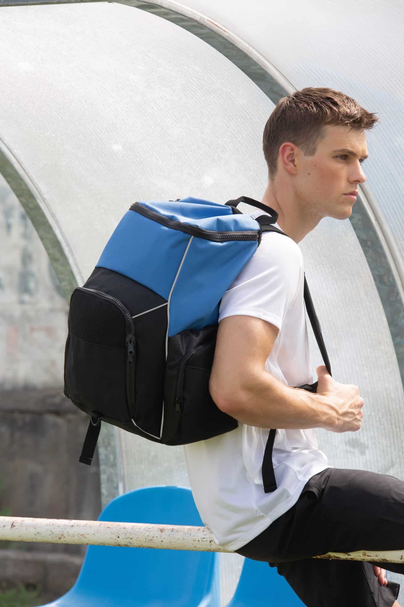 Miniature 1 pour Sac à dos de sport recyclé avec porte-objets