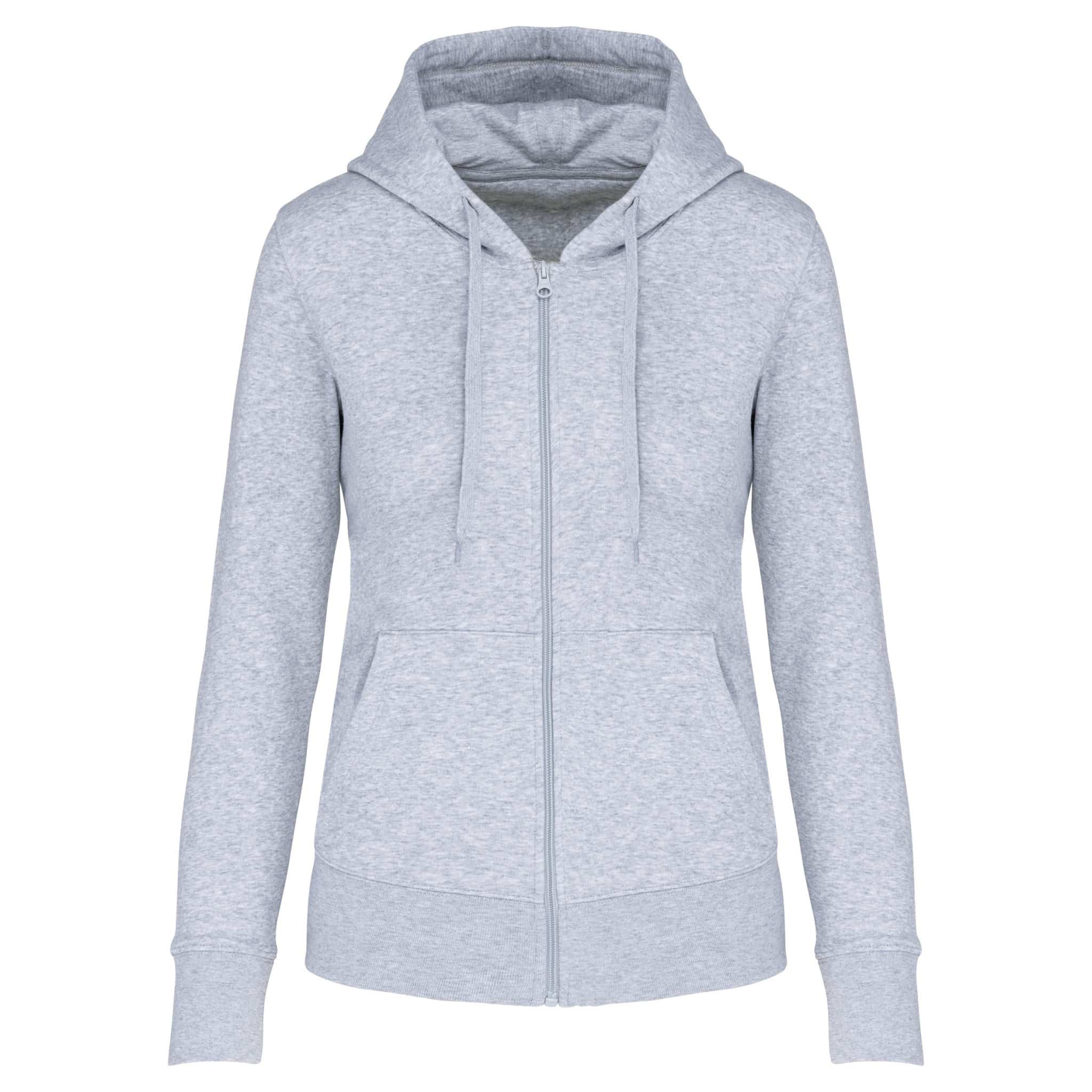 Miniature 15 pour Sweat-shirt écoresponsable zippé à capuche femme