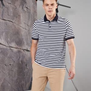 Visuel Polo jersey à rayures