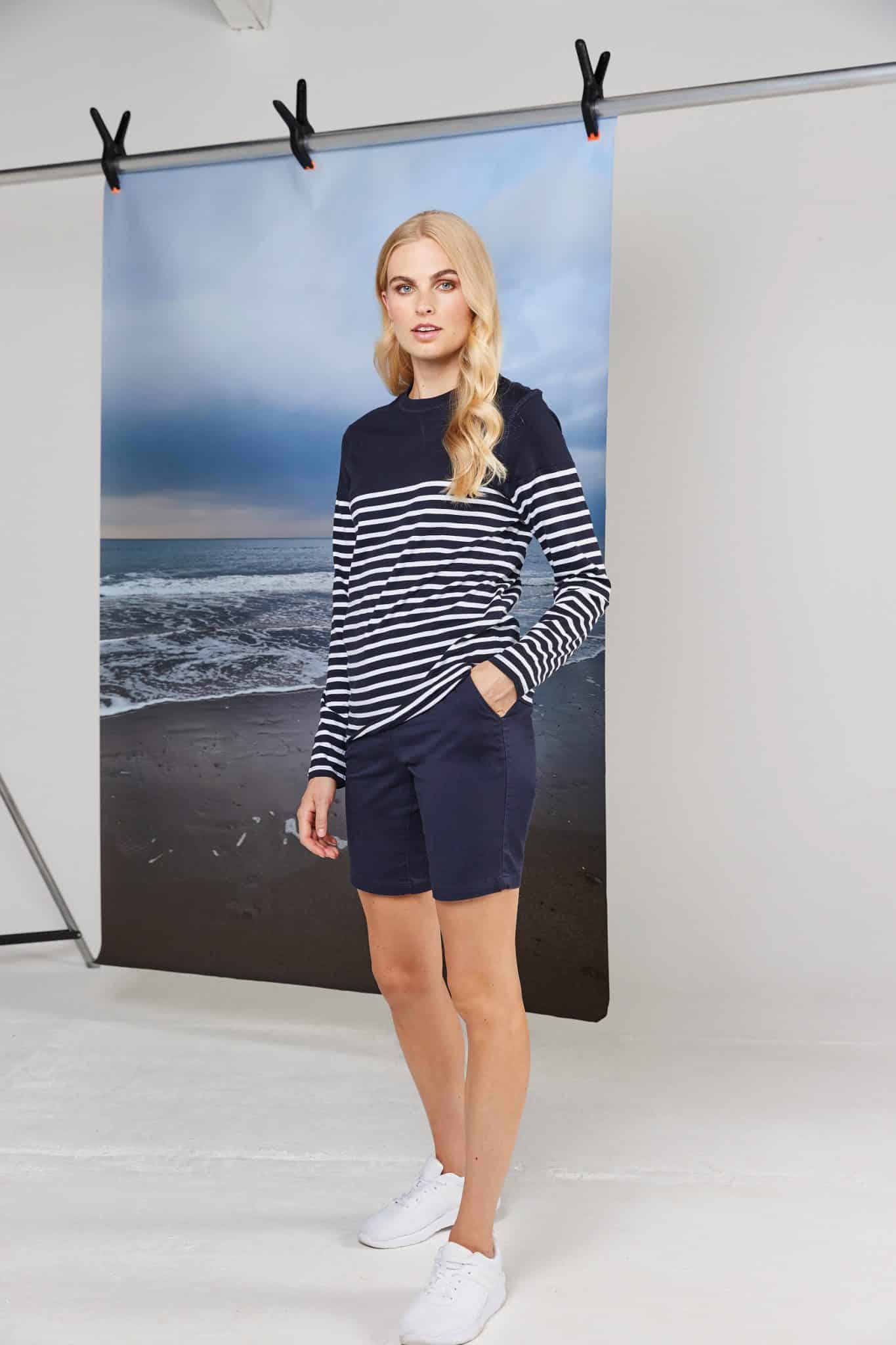 Miniature 1 pour T-shirt breton à manches longues