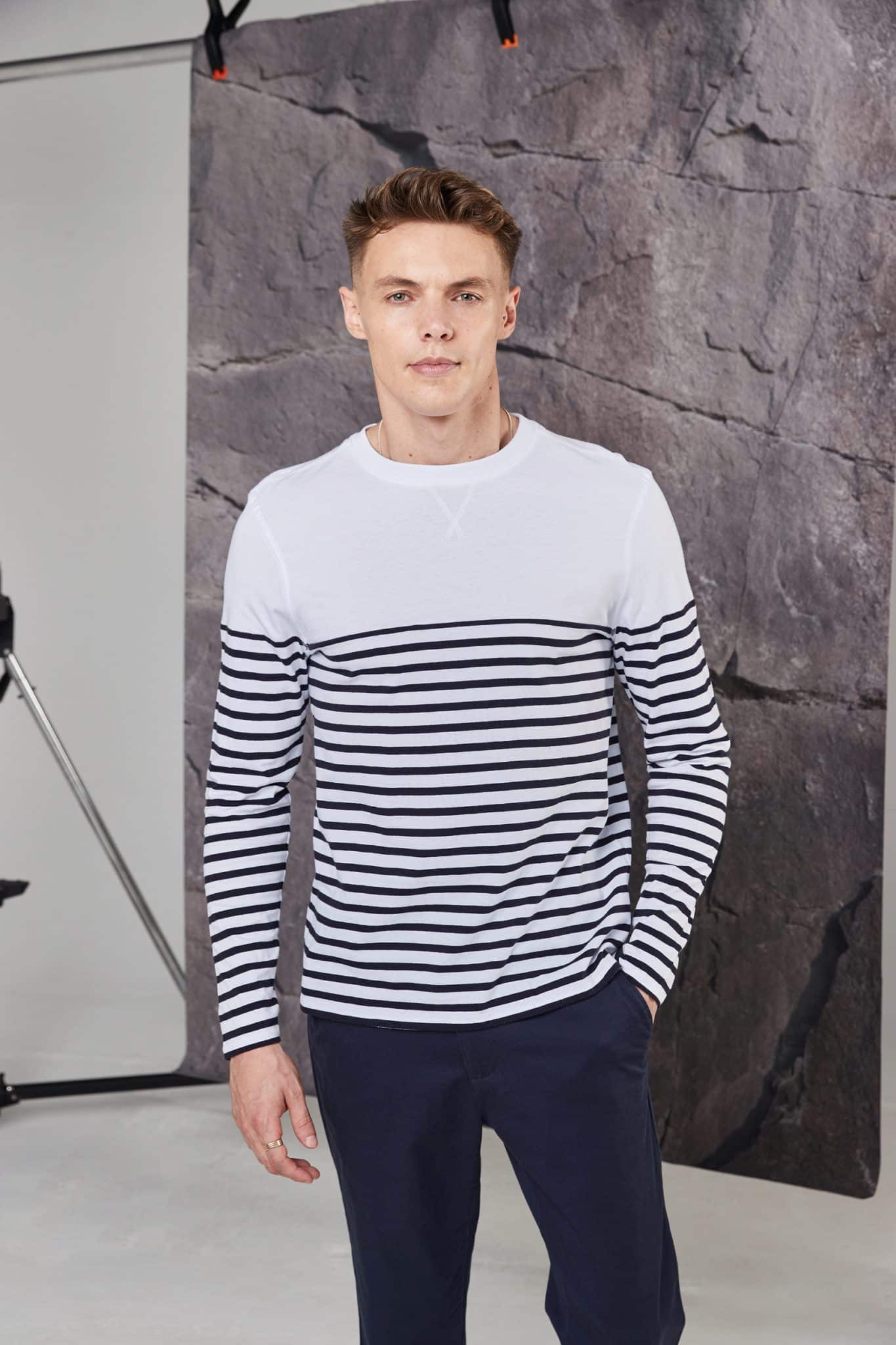 Miniature 3 pour T-shirt breton à manches longues