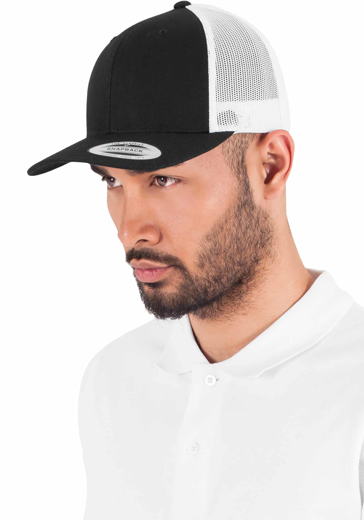 Miniature 1 pour Casquette retro trucker bicolore