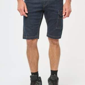 Visuel Bermuda denim multipoches homme