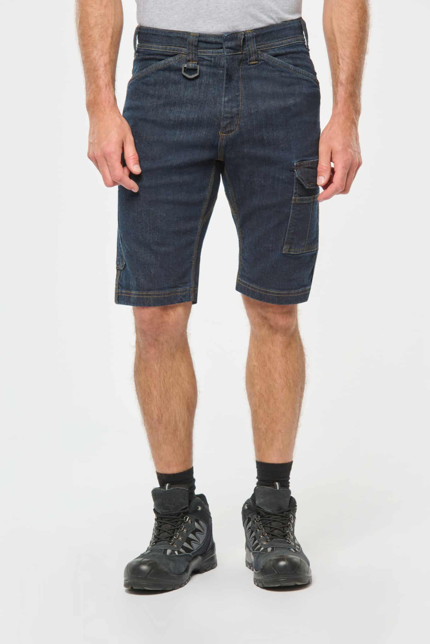 Miniature 1 pour Bermuda denim multipoches homme