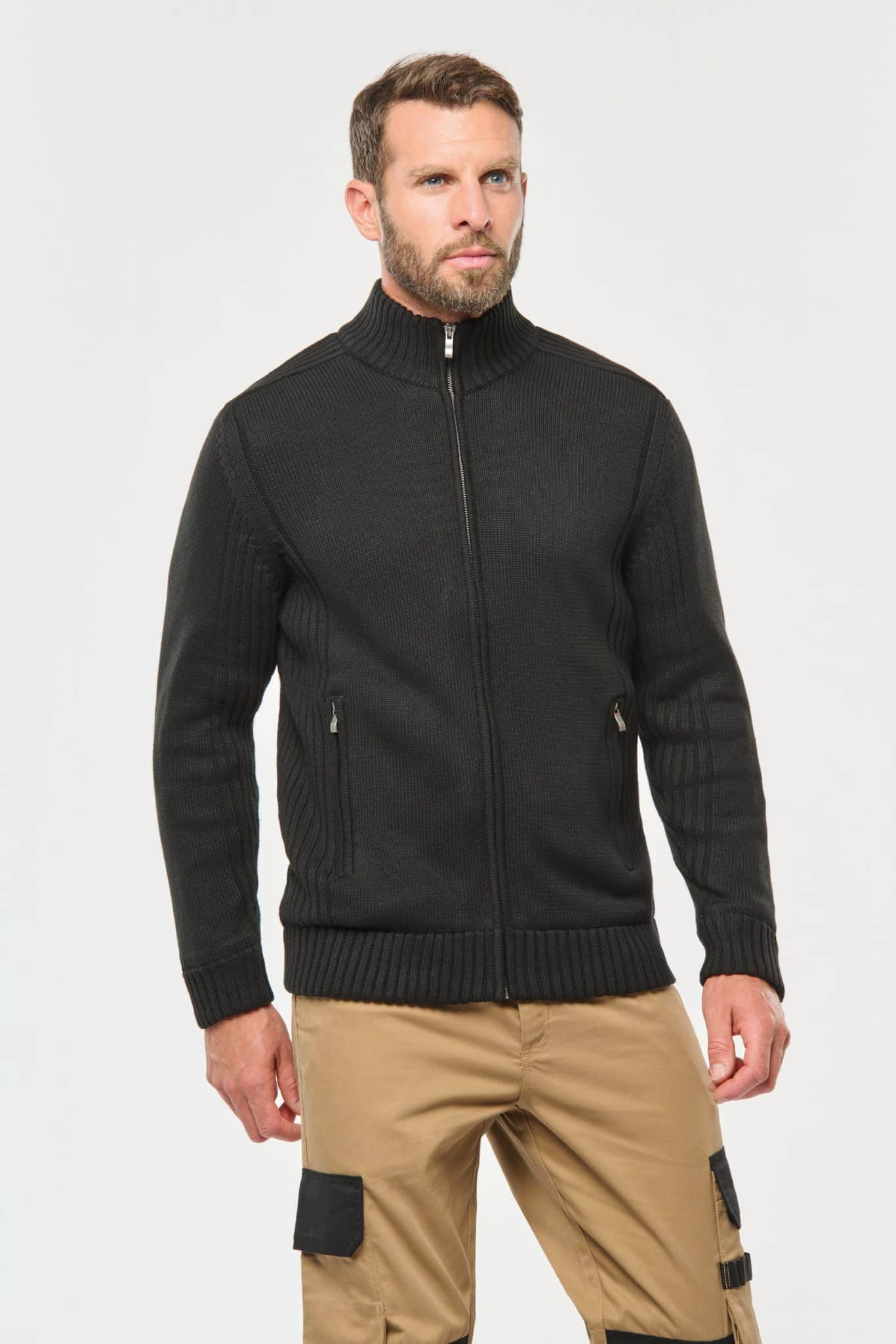 Miniature 1 pour Cardigan doublé polaire homme