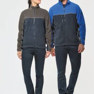 Visuel Veste micropolaire bicolore écoresponsable unisexe