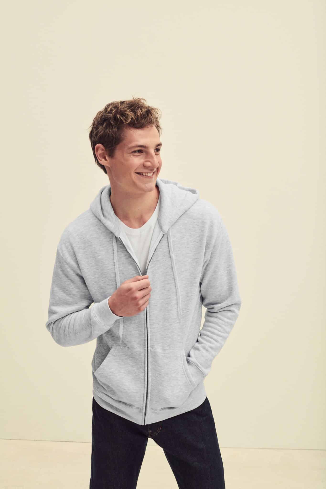 Miniature 1 pour Sweat-shirt homme zippé capuche Premium (62-034-0)
